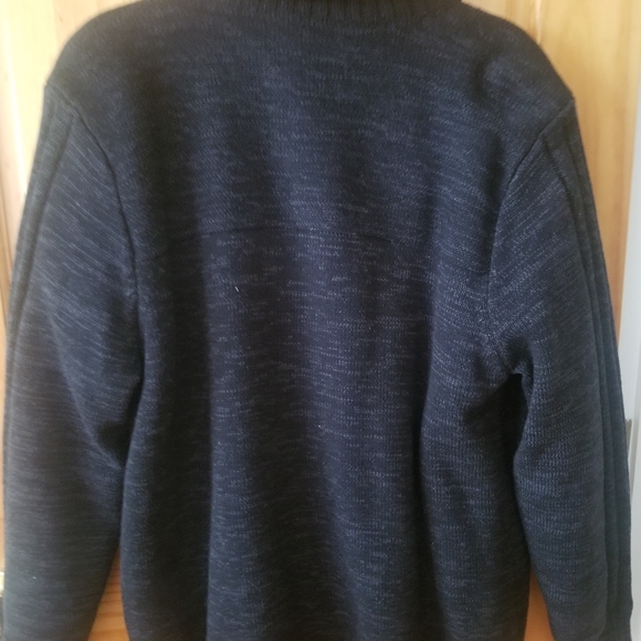Men's Structure Black Marble Knit Sweater Size L - Picture 3 of 7